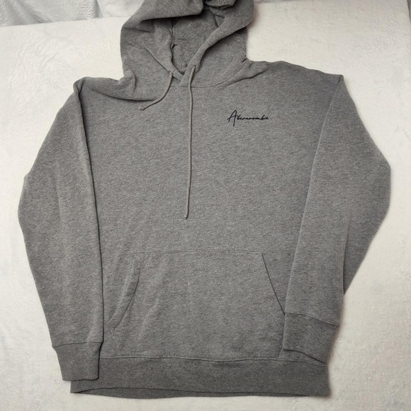 Abercrombie & Fitch Other - Abercrombie & Fitch Hoodie Mens Large Gray Soft A&F Fleece Pullover Relaxed Fit